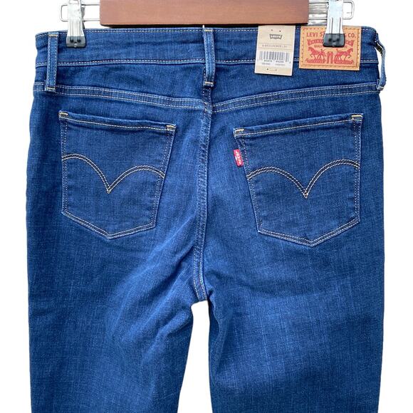 Levi’s 711 Skinny Jeans Women’s 28 Mid Rise Slim Leg Cobalt Overload NWT - Picture 5 of 8